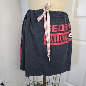 Upcycled t-shirt Georgia Bulldogs‎ theme.  Streetwear. One of a Kind.  One Size